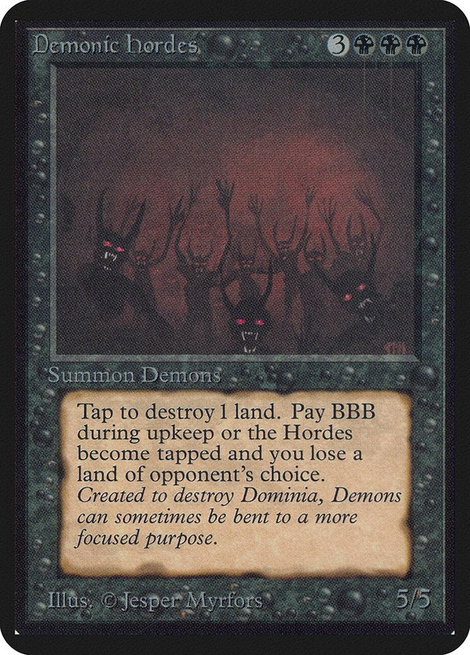 Demonic Hordes [LEA] - MTG Single