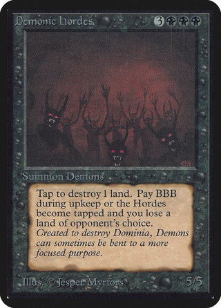 Demonic Hordes [LEA] - MTG Single