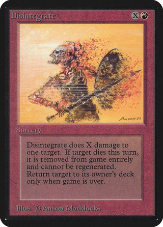 Disintegrate [LEA] - MTG Single
