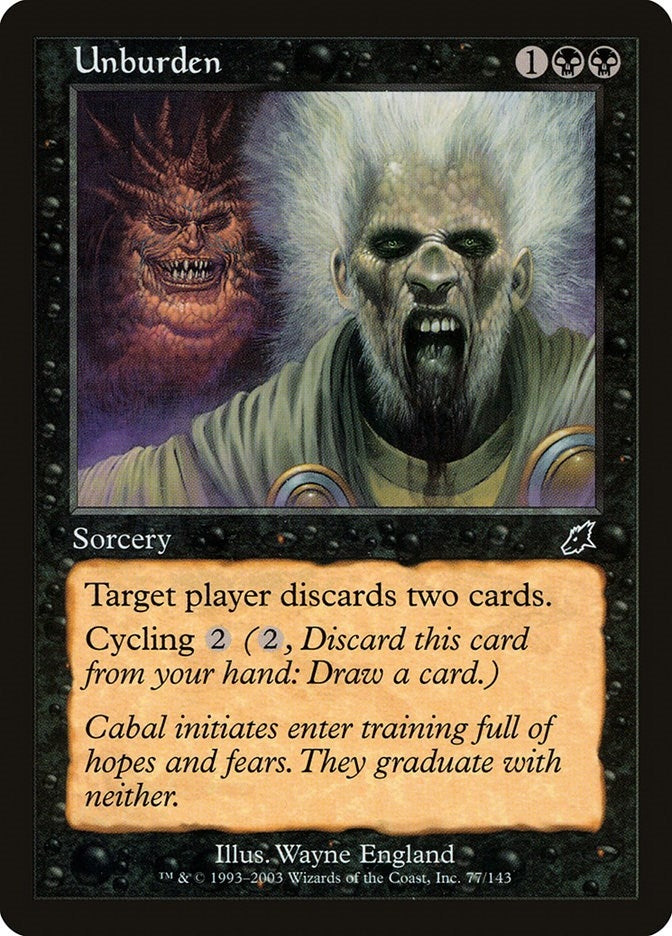 Unburden (77) [SCG] - MTG Single