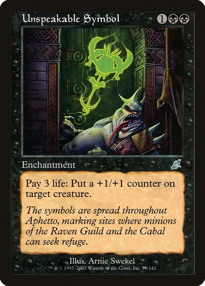 Unspeakable Symbol (79) [SCG] - MTG Single