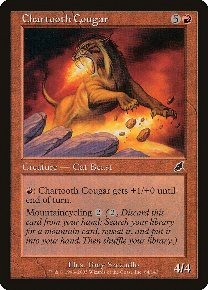 Chartooth Cougar (84) [SCG] - MTG Single