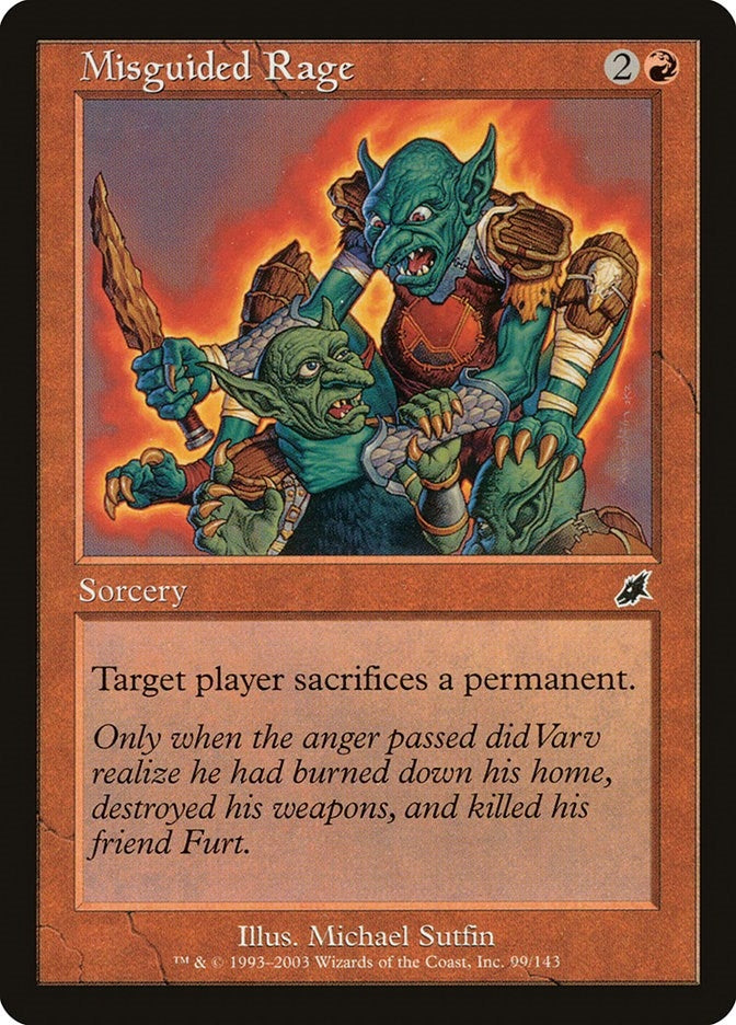 Misguided Rage (99) [SCG] - MTG Single
