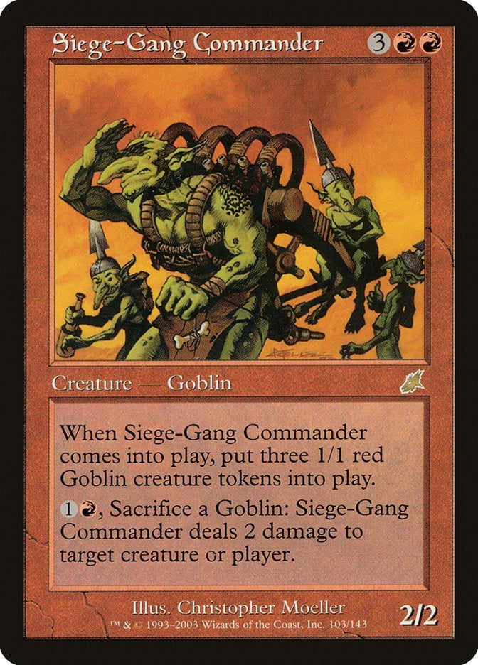 Siege-Gang Commander (103) [SCG] - MTG Single