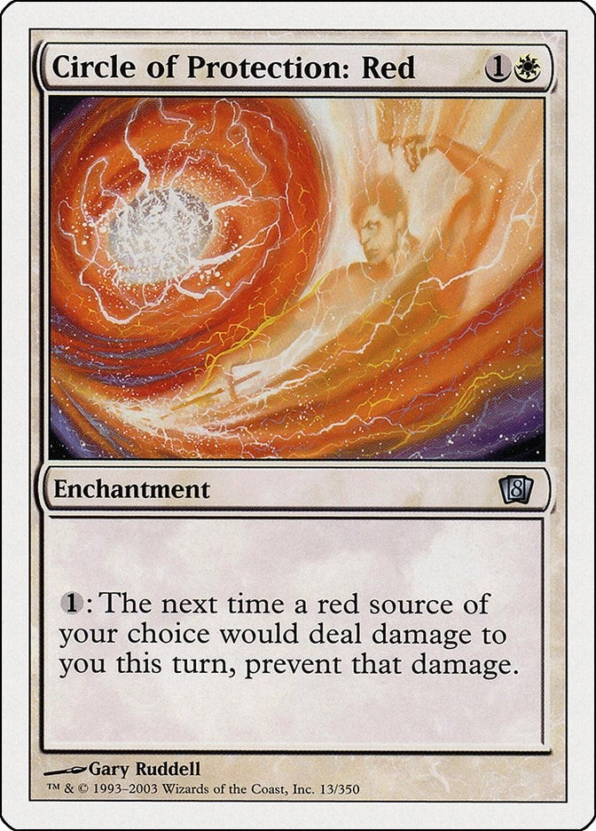 Circle of Protection: Red (13) [8ED] - MTG Single