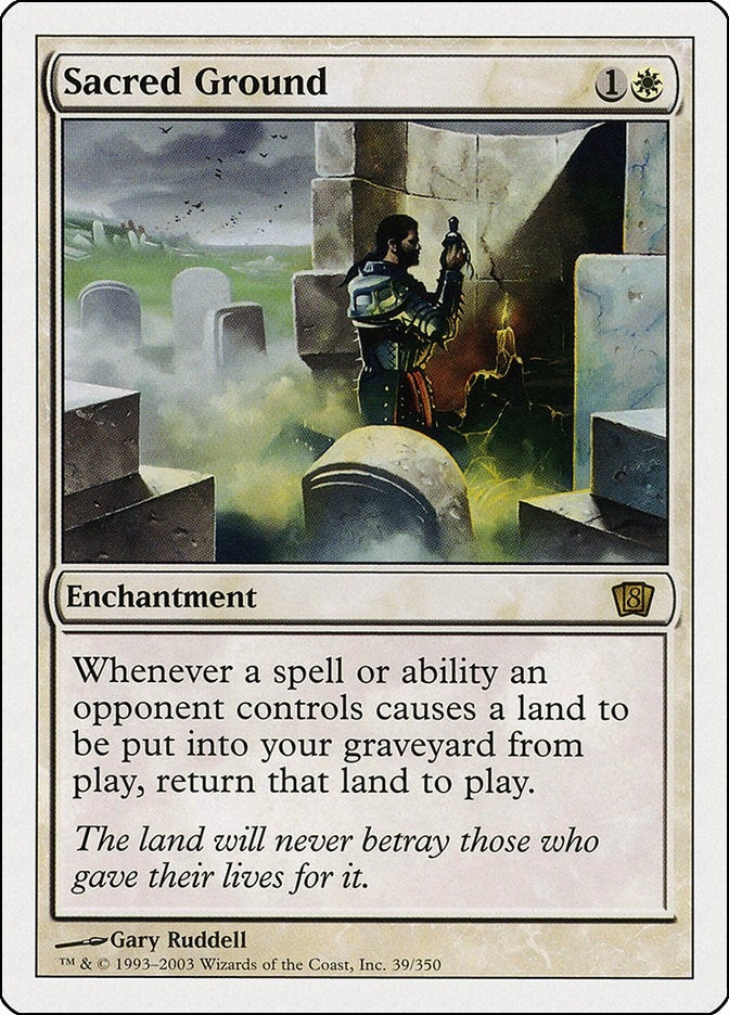 Sacred Ground (39) [8ED] - MTG Single