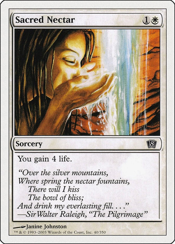 Sacred Nectar (40) [8ED] - MTG Single