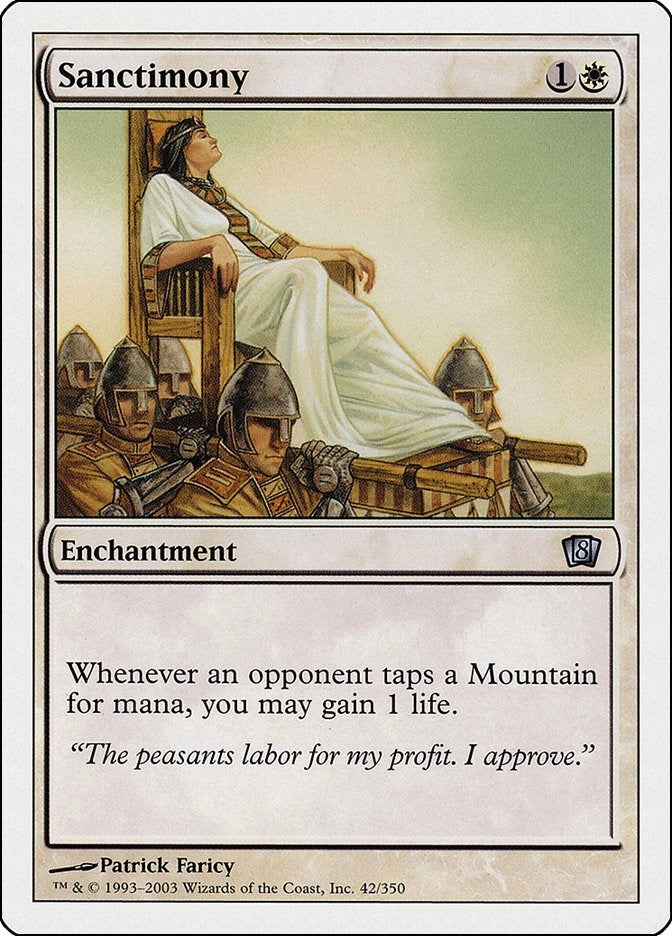 Sanctimony (42) [8ED] - MTG Single