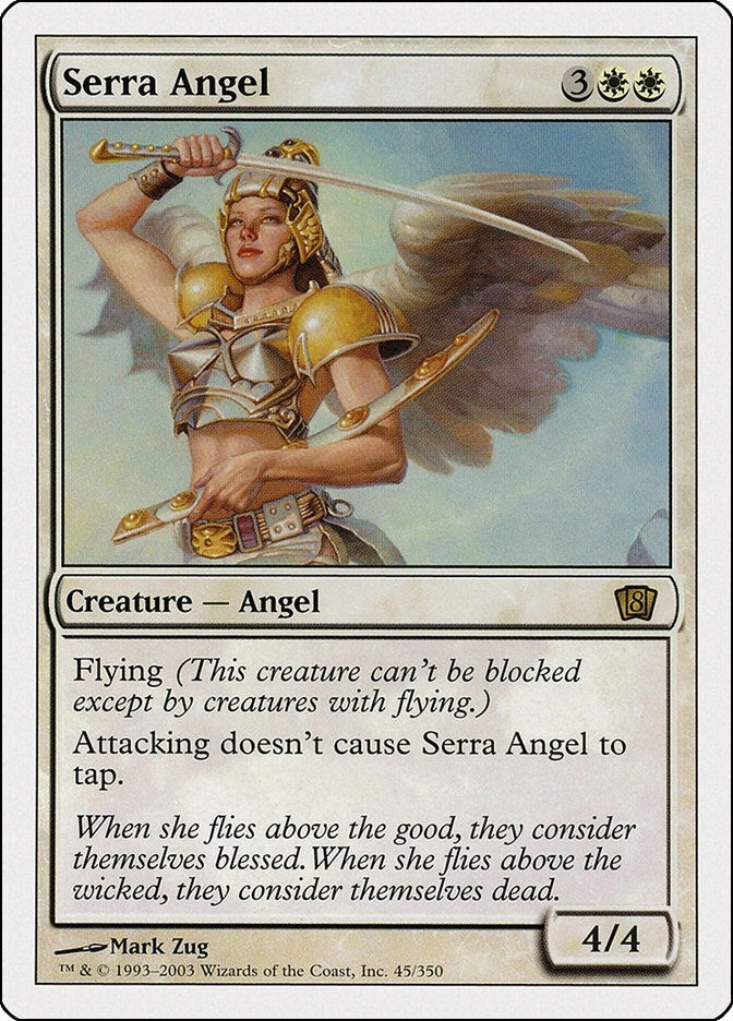 Serra Angel (45) [8ED] - MTG Single