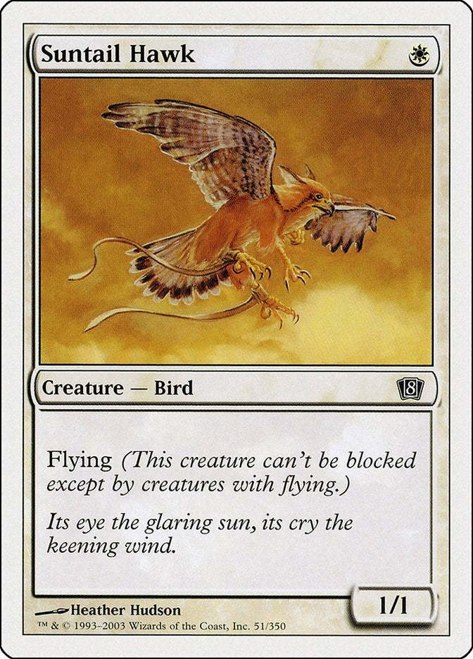 Suntail Hawk (51) [8ED] - MTG Single