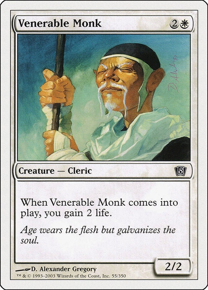 Venerable Monk (55) [8ED] - MTG Single