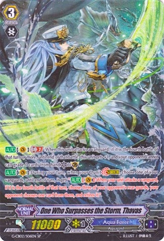 One Who Surpasses the Storm Thavas (Alternate Art SP) (206) [G-CB02] - Cardfight Vanguard Single