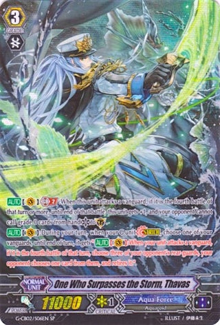 One Who Surpasses the Storm Thavas (Alternate Art SP) (206) [G-CB02] - Cardfight Vanguard Single