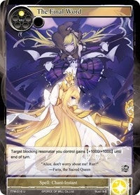 The Final Word (16) [TTW] - Force of Will Single