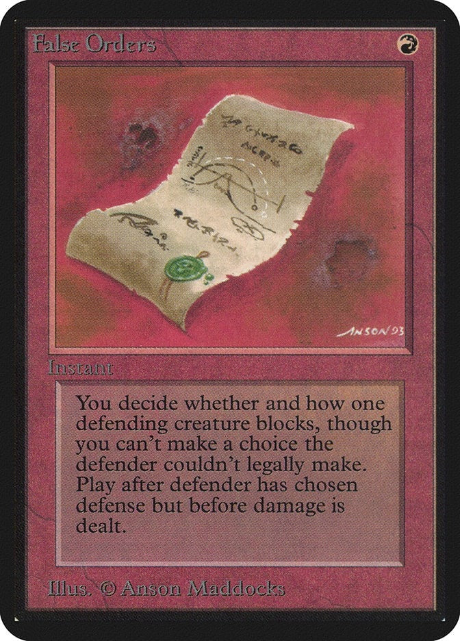 False Orders [LEA] - MTG Single