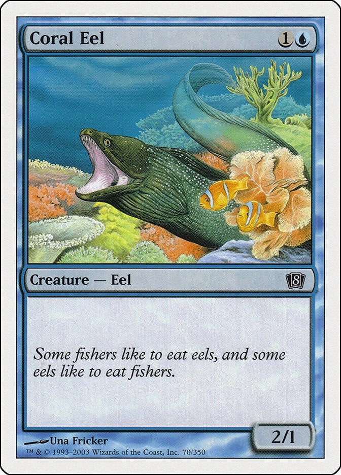 Coral Eel (70) [8ED] - MTG Single