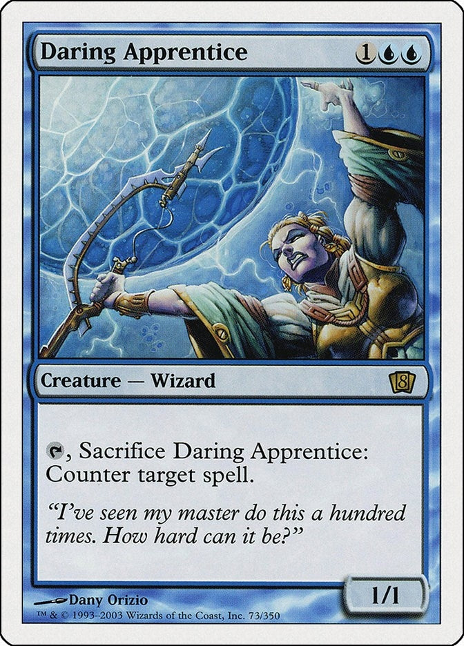 Daring Apprentice (73) [8ED] - MTG Single