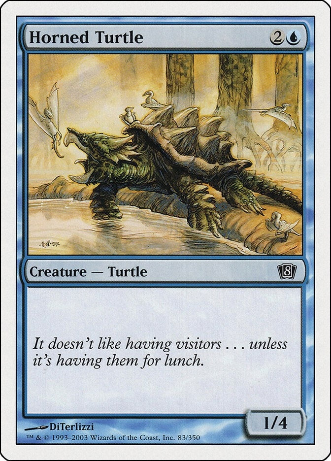 Horned Turtle (83) [8ED] - MTG Single