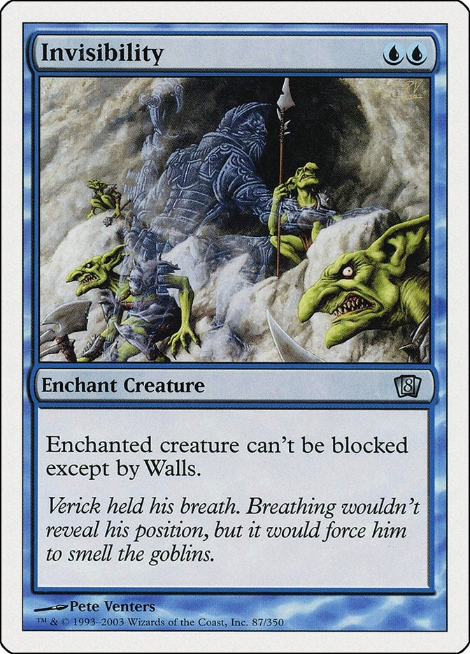Invisibility (87) [8ED] - MTG Single