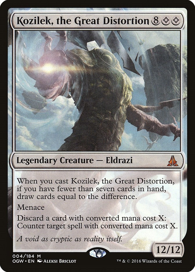 Kozilek the Great Distortion (4) [OGW] - MTG Single