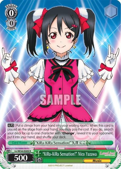 ’KiRa-KiRa Sensation!’ Nico Yazawa (34009) [LL/W34] - Weiss Schwarz Single