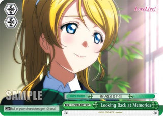 Looking Back at Memories (34031) [LL/W34] - Weiss Schwarz Single