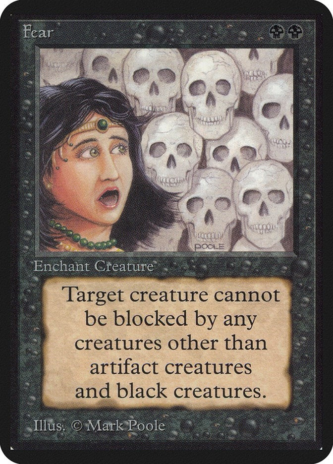 Fear [LEA] - MTG Single
