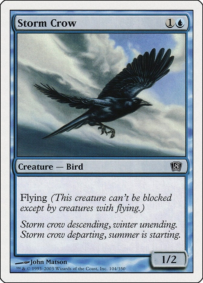 Storm Crow (104) [8ED] - MTG Single