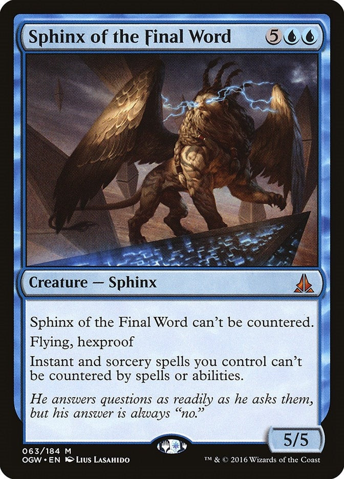 Sphinx of the Final Word (63) [OGW] - MTG Single