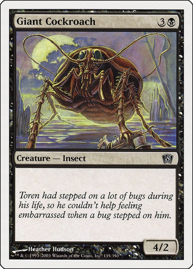 Giant Cockroach (135) [8ED] - MTG Single