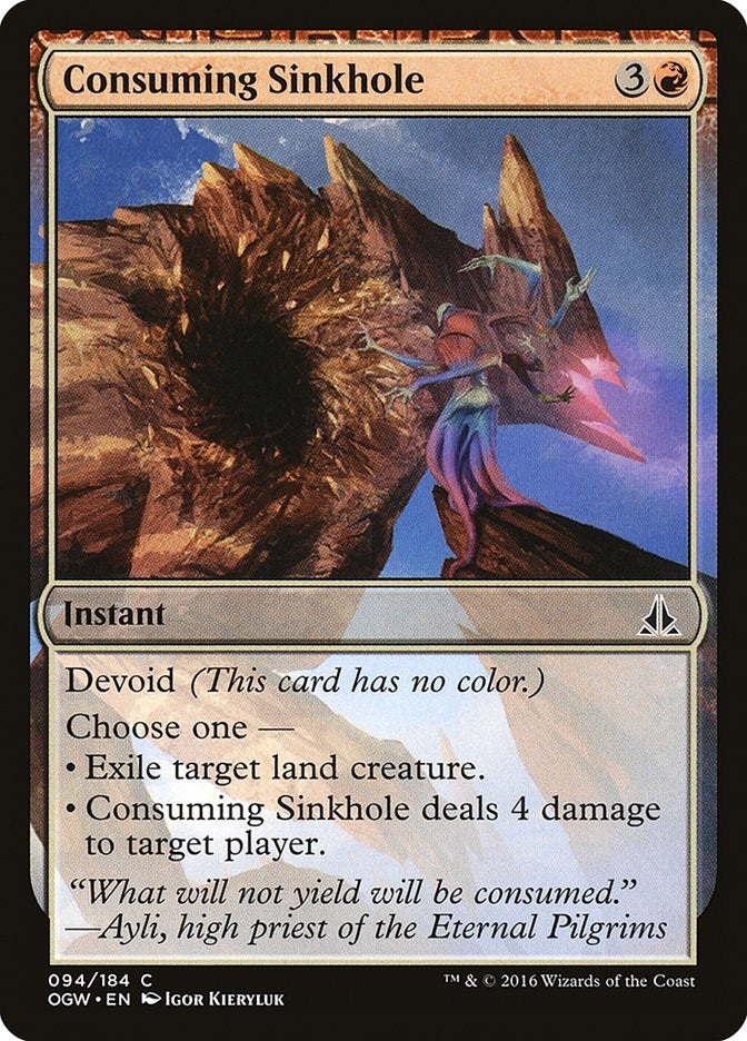 Consuming Sinkhole (94) [OGW] - MTG Single