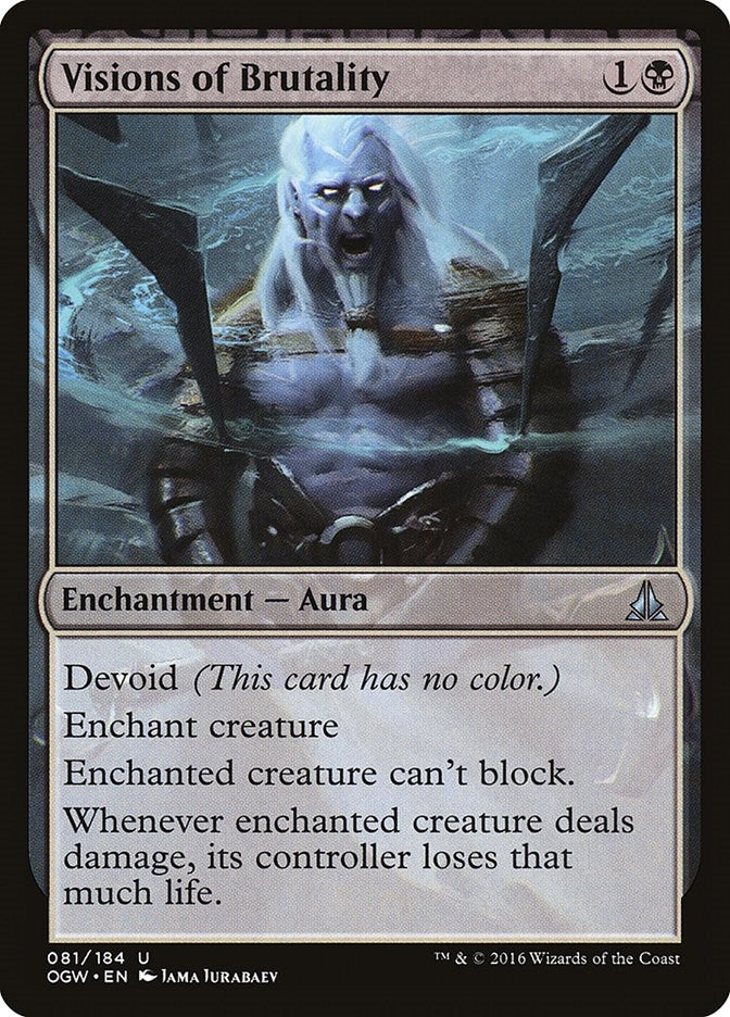 Visions of Brutality (81) [OGW] - MTG Single