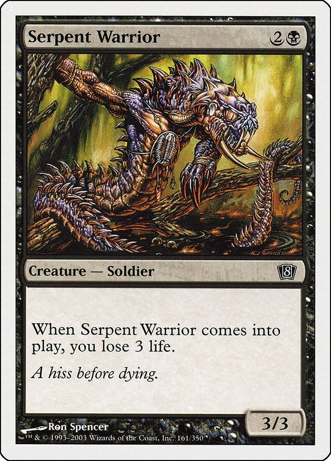 Serpent Warrior (161) [8ED] - MTG Single