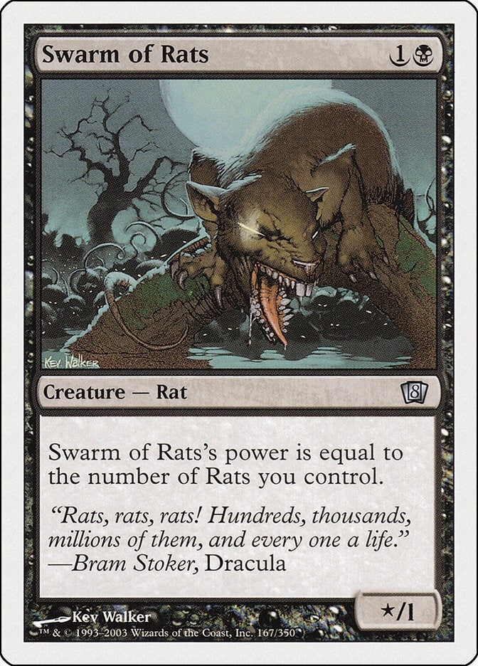 Swarm of Rats (167) [8ED] - MTG Single