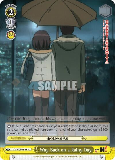 Way Back on a Rainy Day (8021) [SY/W08] - Weiss Schwarz Single