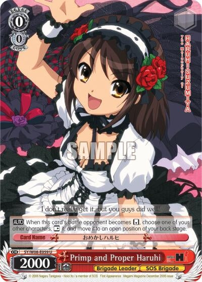 Primp and Proper Haruhi (8059) [SY/W08] - Weiss Schwarz Single