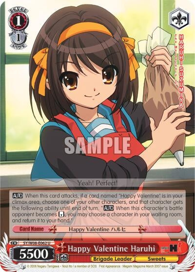 Happy Valentine Haruhi (8062) [SY/W08] - Weiss Schwarz Single