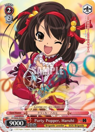 Party Popper Haruhi (8068) [SY/W08] - Weiss Schwarz Single