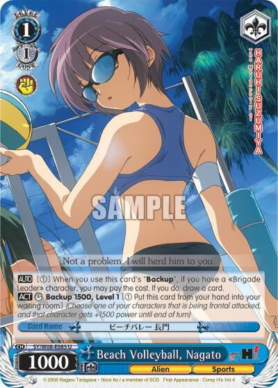 Beach Volleyball Nagato (8085) [SY/W08] - Weiss Schwarz Single