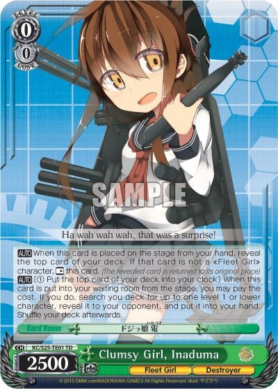 Clumsy Girl Inaduma (TD) (2501) [KC/S25] - Weiss Schwarz Single