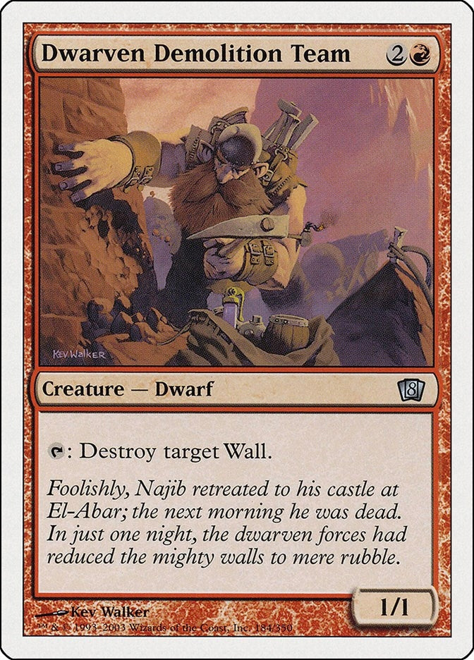 Dwarven Demolition Team (184) [8ED] - MTG Single
