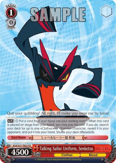 Talking Sailor Uniform Senketsu (TD) (2703) [KLK/S27] - Weiss Schwarz Single