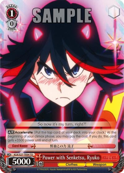 Power with Senketsu Ryuko (TD) (2704) [KLK/S27] - Weiss Schwarz Single