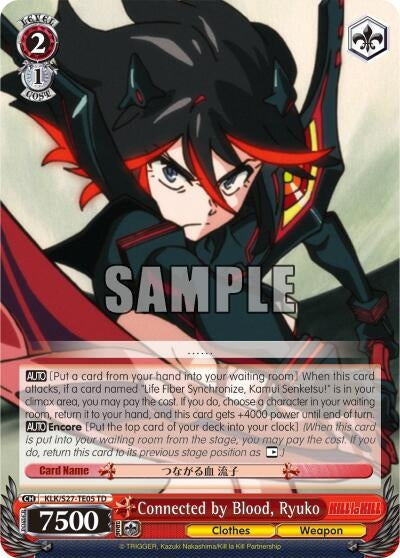 Connected by Blood Ryuko (TD) (2705) [KLK/S27] - Weiss Schwarz Single