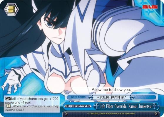 Life Fiber Override Kamui Junketsu! (TD) (2715) [KLK/S27] - Weiss Schwarz Single