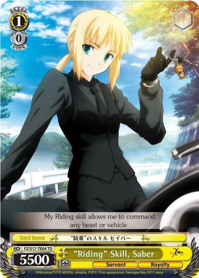 ’Riding’ Skill Saber (TD) (1704) [FZ/S17] - Weiss Schwarz Single