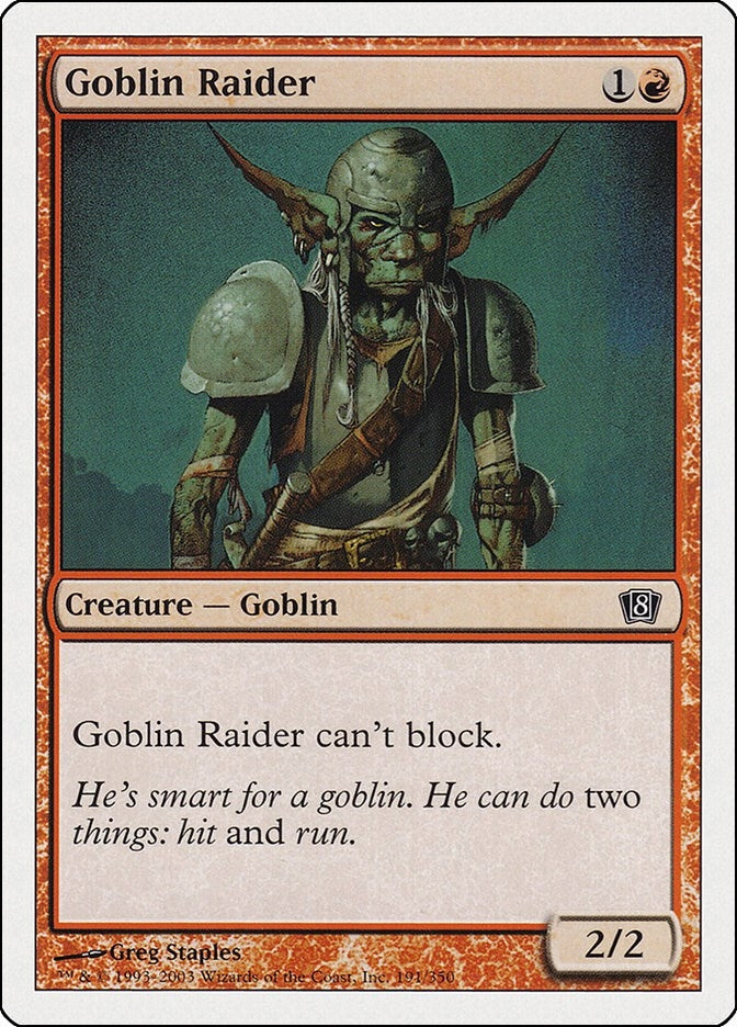 Goblin Raider (191) [8ED] - MTG Single