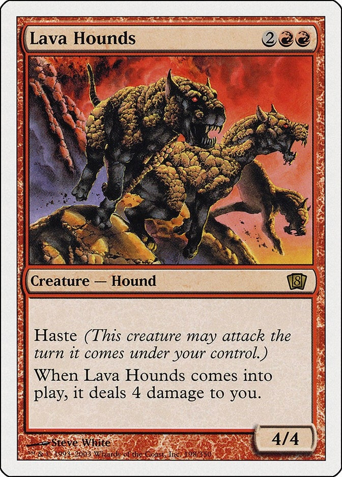 Lava Hounds (198) [8ED] - MTG Single