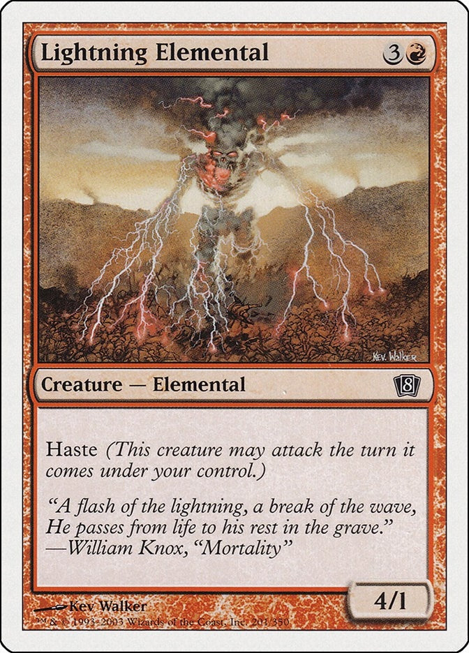 Lightning Elemental (201) [8ED] - MTG Single