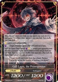 Conqueror of the Black Moon Gill Lapis // Gill Lapis the Primogenitor (72) [TMS] - Force of Will Single